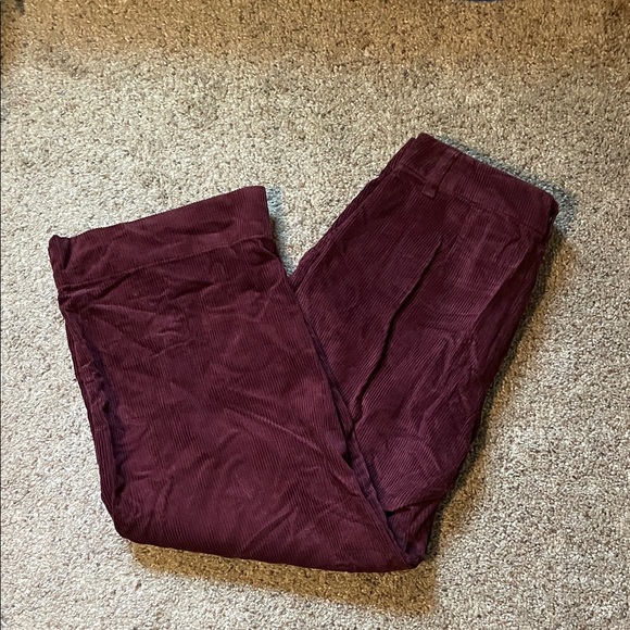 NWT Petite High Rise Wide Leg Corduroy Pants - Picture 1 of 3